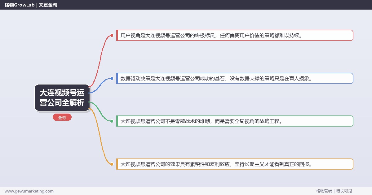大连视频号运营公司全解析：从策略到落地的系统方法