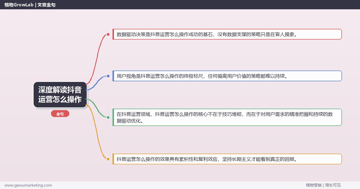深度解读抖音运营怎么操作：提供抖音运营的实操操作指南关键要点