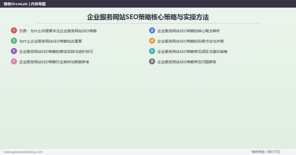 2026年企业服务网站SEO策略核心策略与实操方法 2026年企业服务网站SEO策略核心策略与实操方法