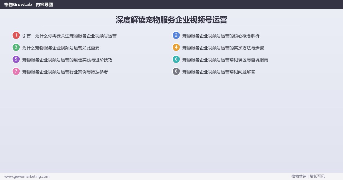 深度解读宠物服务企业视频号运营:解析宠物服务企业如何做视频号运营关键要点 深度解读宠物服务企业视频号运营:解析宠物服务企业如何做视频号运营关键要点