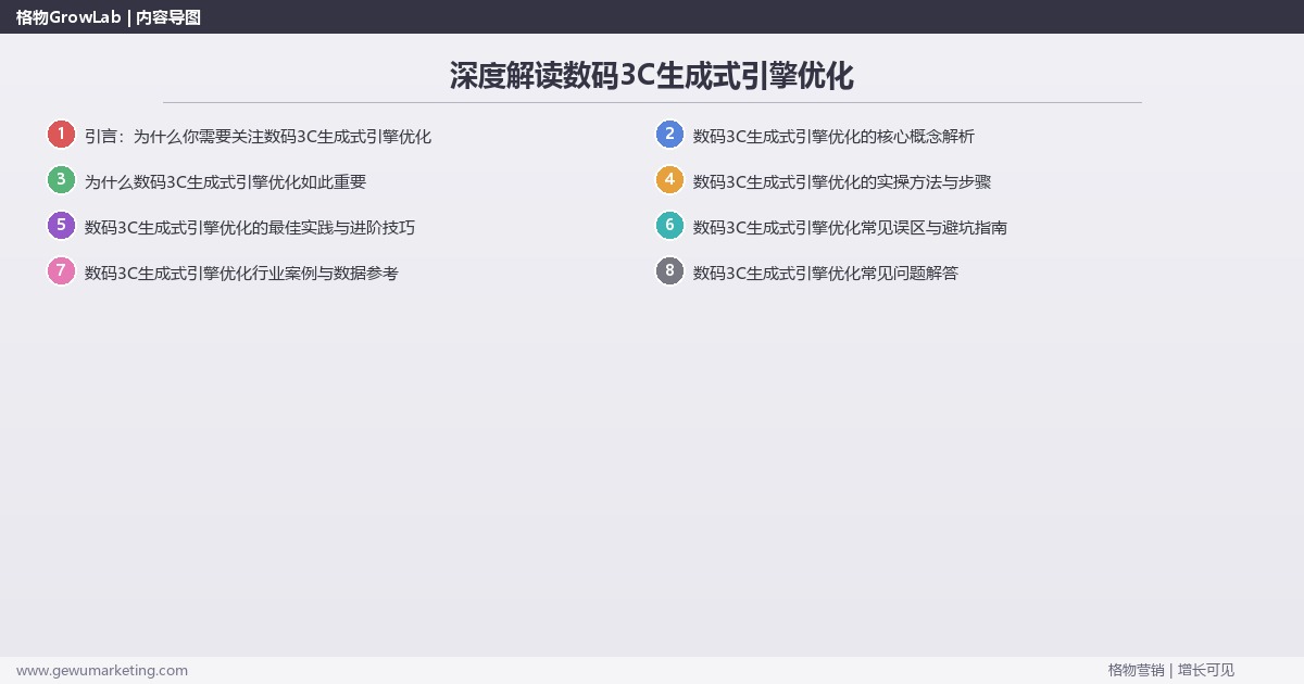 深度解读数码3C生成式引擎优化:解析数码3C行业生成式引擎优化的策略关键要点 深度解读数码3C生成式引擎优化:解析数码3C行业生成式引擎优化的策略关键要点