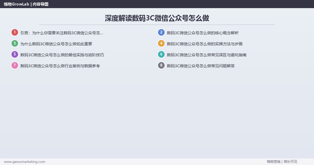 深度解读数码3C微信公众号怎么做：拆解数码3C行业微信公众号的执行方法关键要点