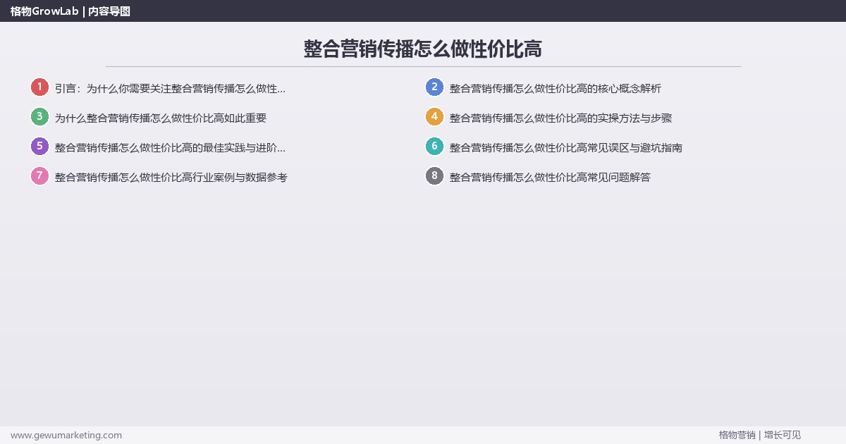 整合营销传播怎么做性价比高:分享整合营销传播高性价比做法完整指南 整合营销传播怎么做性价比高:分享整合营销传播高性价比做法完整指南