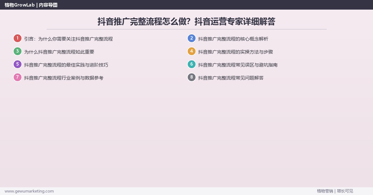 抖音推广完整流程怎么做？抖音运营专家详细解答