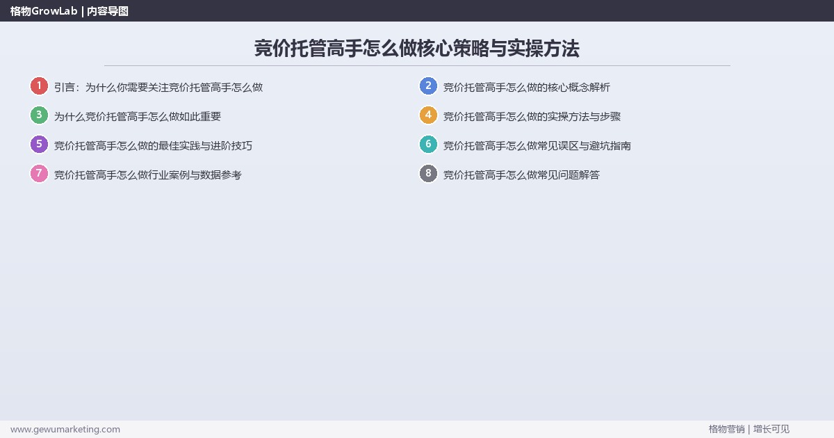 2026年竞价托管高手怎么做核心策略与实操方法 2026年竞价托管高手怎么做核心策略与实操方法