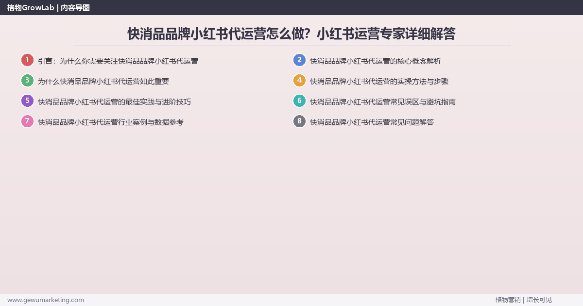 快消品品牌小红书代运营怎么做?小红书运营专家详细解答 快消品品牌小红书代运营怎么做?小红书运营专家详细解答