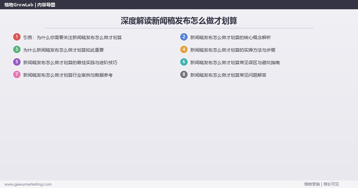 深度解读新闻稿发布怎么做才划算：分析新闻稿发布怎么做最划算关键要点