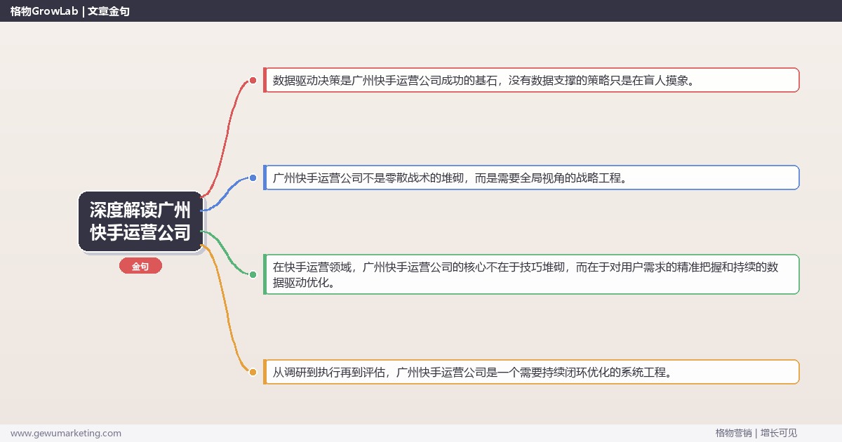 深度解读广州快手运营公司：盘点广州地区快手运营公司关键要点