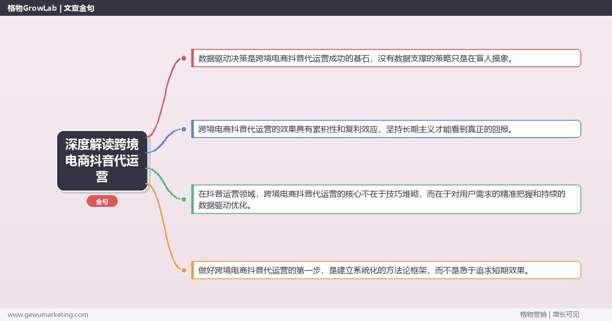 深度解读跨境电商抖音代运营：解析跨境电商行业抖音代运营的策略关键要点