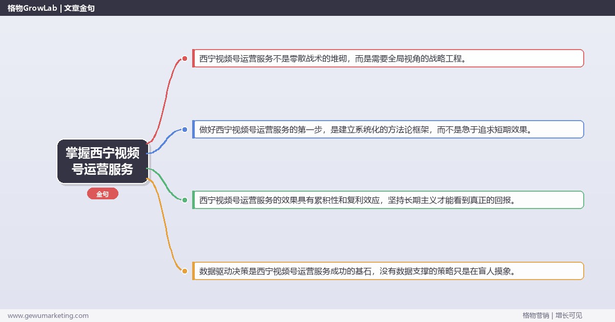 掌握西宁视频号运营服务：介绍西宁地区视频号运营服务情况的系统性方法