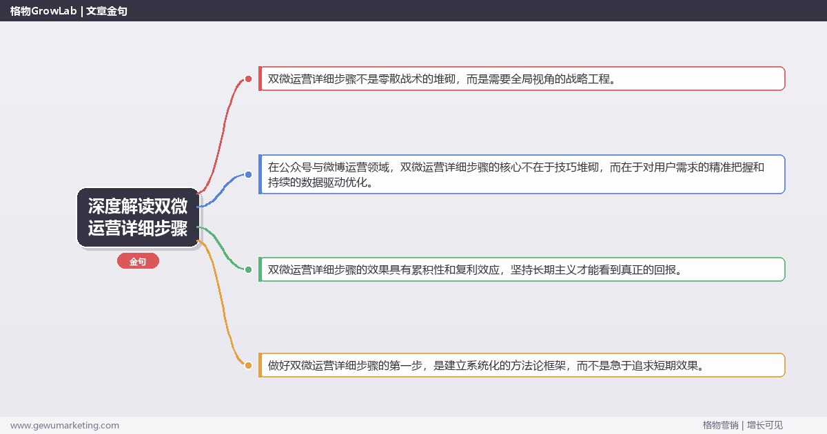 深度解读双微运营详细步骤：详解双微运营的每一步关键要点