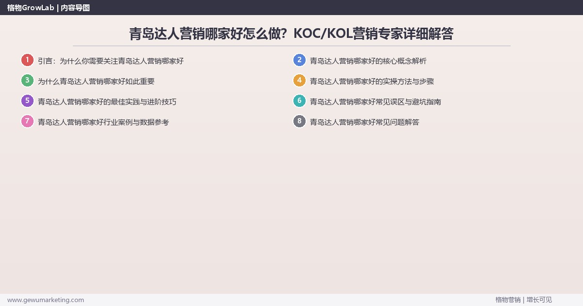 青岛达人营销哪家好怎么做？KOC/KOL营销专家详细解答