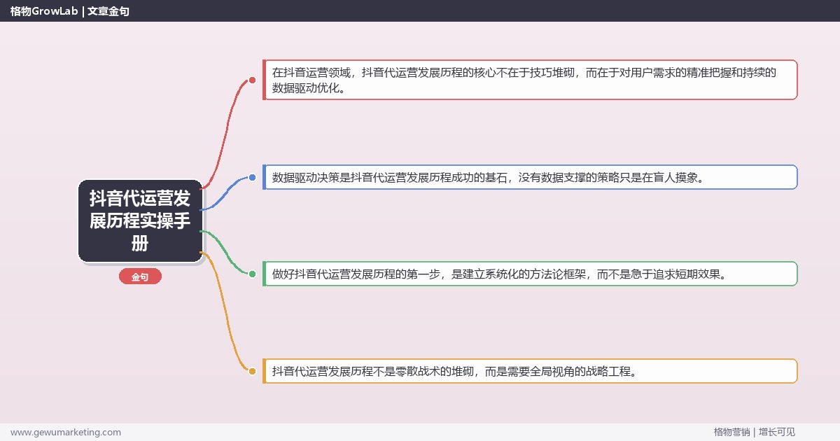 抖音代运营发展历程实操手册：策略、工具与案例分析