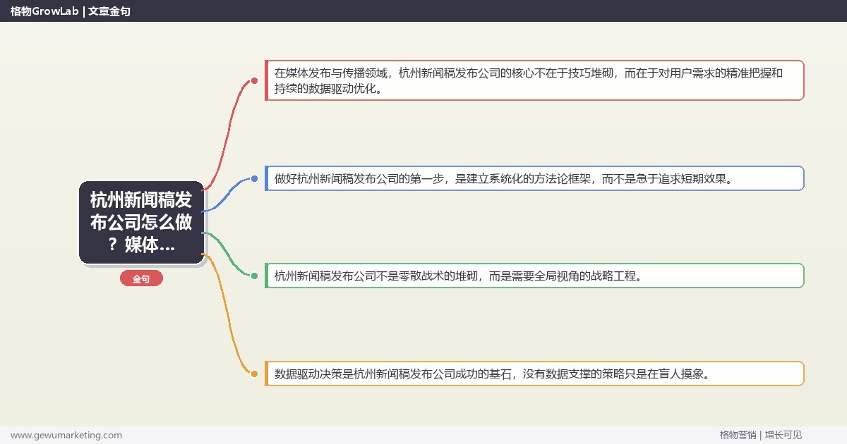 杭州新闻稿发布公司怎么做？媒体发布与传播专家详细解答