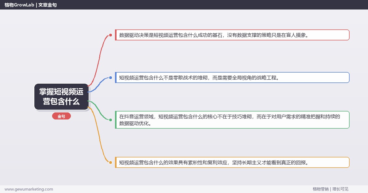 掌握短视频运营包含什么：说明短视频运营的服务内容的系统性方法