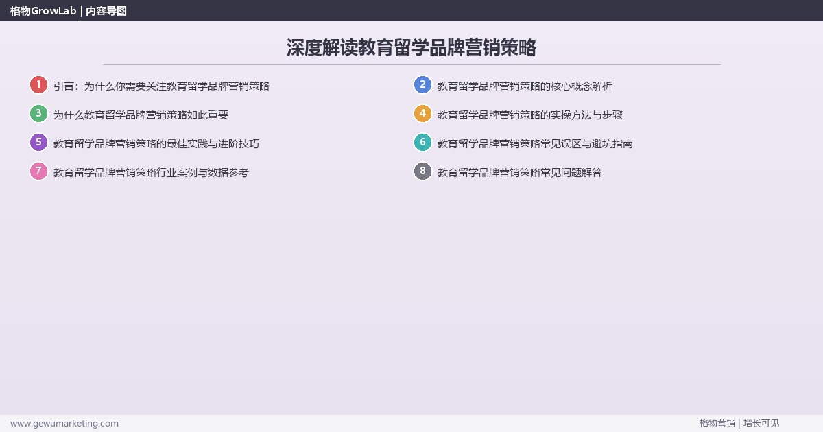 深度解读教育留学品牌营销策略：制定教育留学行业品牌营销策略关键要点