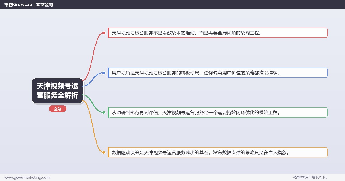 天津视频号运营服务全解析：从策略到落地的系统方法
