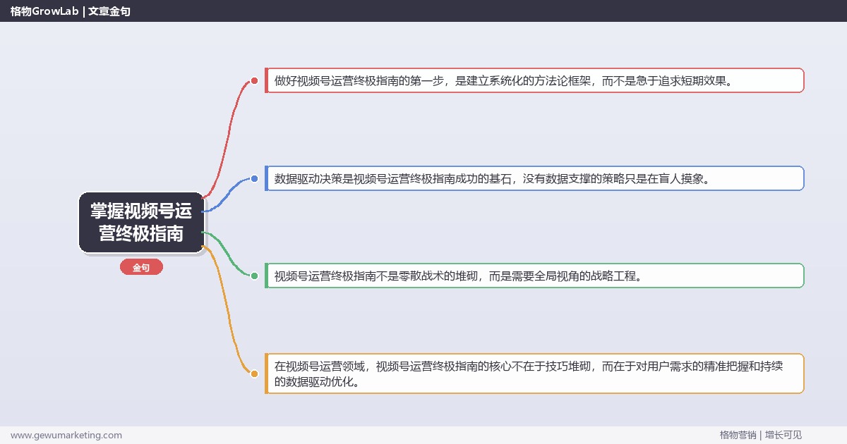 掌握视频号运营终极指南：视频号运营终极操作指南的系统性方法