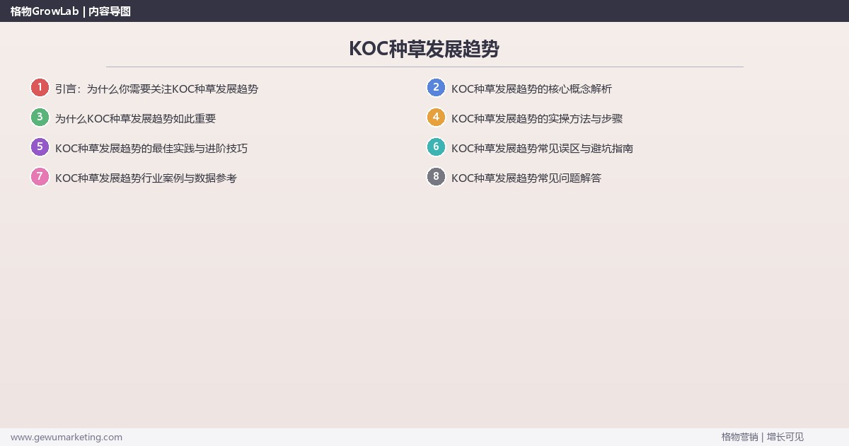 KOC种草发展趋势：分析KOC种草的发展趋势完整指南