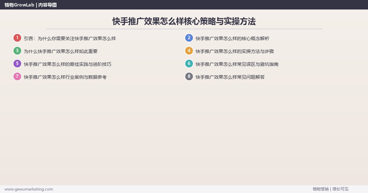 2026年快手推广效果怎么样核心策略与实操方法
