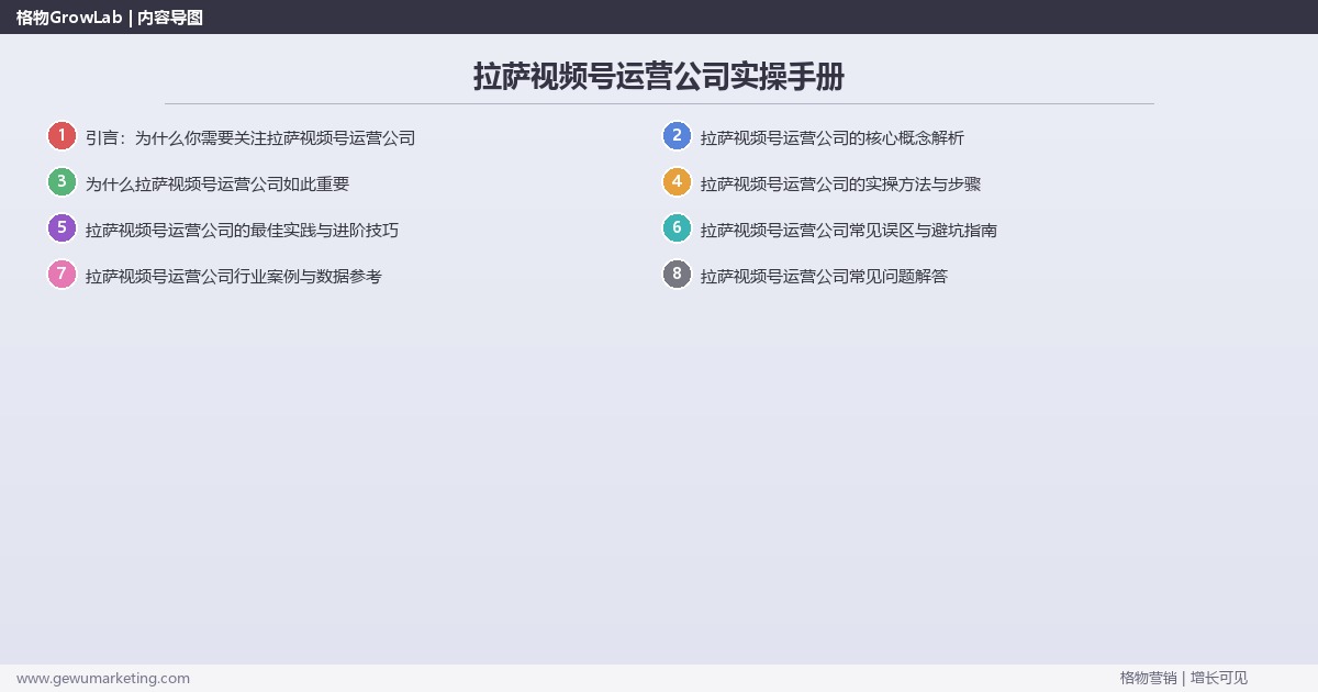 拉萨视频号运营公司实操手册：策略、工具与案例分析