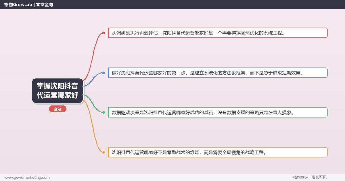 掌握沈阳抖音代运营哪家好：推荐沈阳地区优质抖音代运营服务商的系统性方法